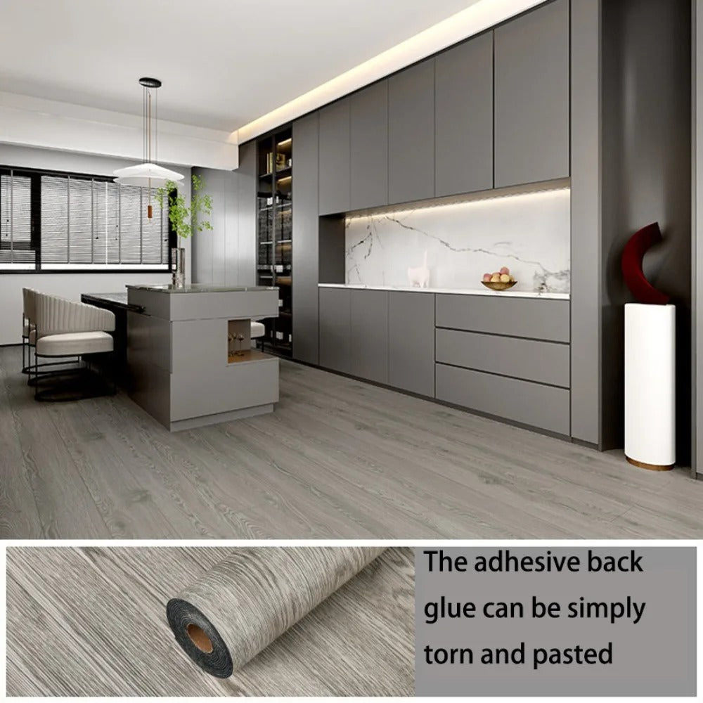 Vinylia Slimline Wood-Effect Vinyl Roll (40cm Width)
