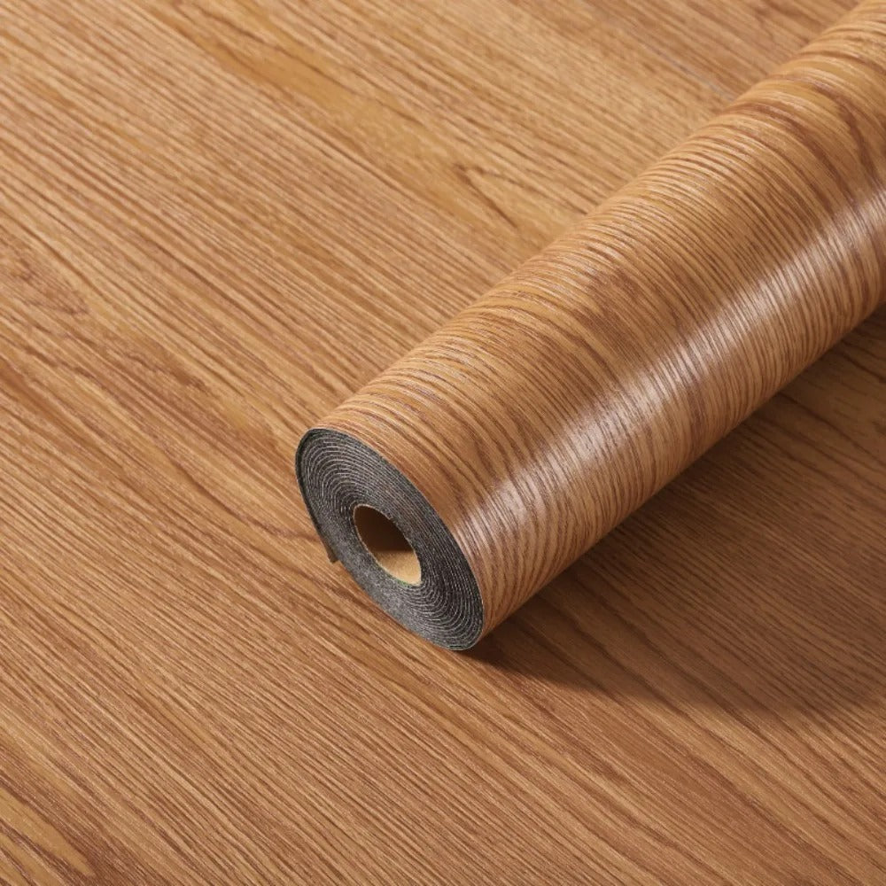 Vinylia Slimline Wood-Effect Vinyl Roll (40cm Width)
