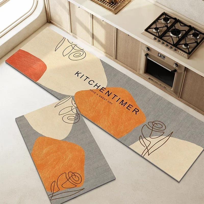 Vinylia Waterproof Kitchen Runner Mat (Oil-Proof)