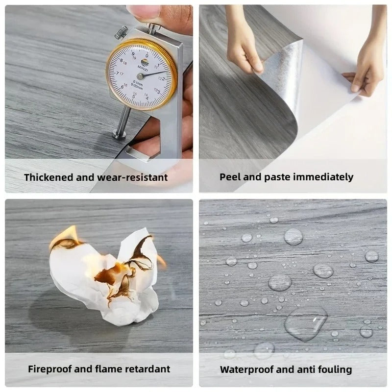 Vinylia Wood-Effect Self-Adhesive Floor Planks
