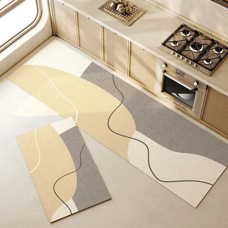 Vinylia Waterproof Kitchen Runner Mat (Oil-Proof)