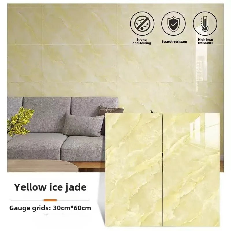 Vinylia Marble-Look Self-Adhesive Floor Tiles (30x60cm)