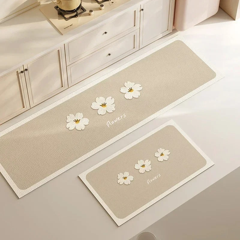 Vinylia Waterproof Kitchen Runner Mat (Oil-Proof)