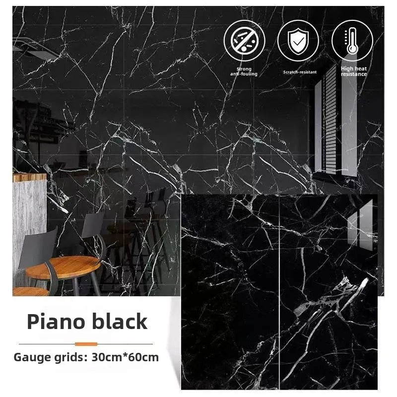 Vinylia Marble-Look Self-Adhesive Floor Tiles (30x60cm)