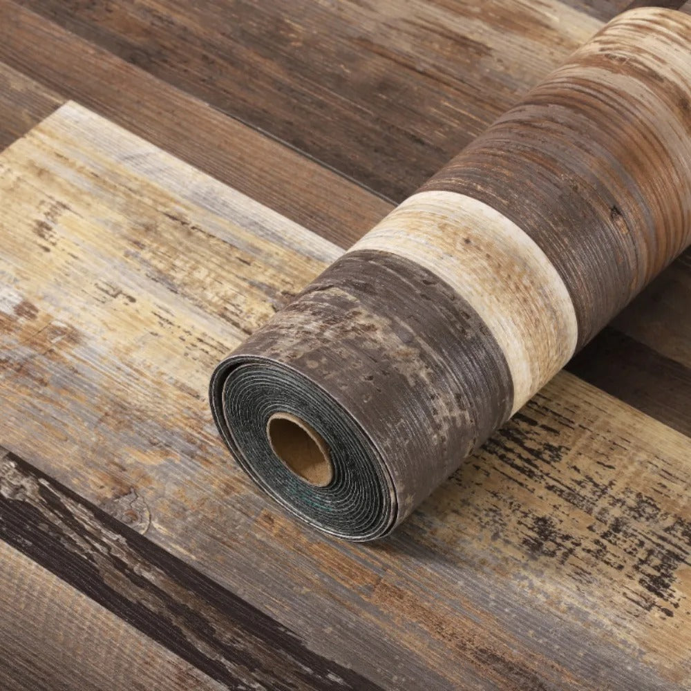 Vinylia Slimline Wood-Effect Vinyl Roll (40cm Width)