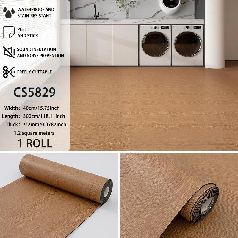 Vinylia Easy-Fit Removable Floor Decals (Wood Grain)