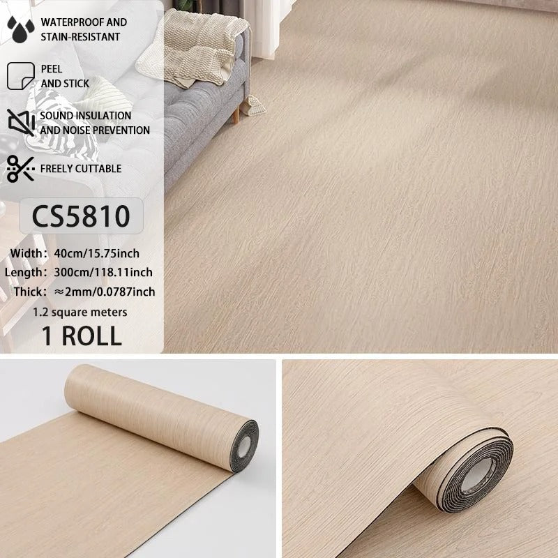 Vinylia Easy-Fit Removable Floor Decals (Wood Grain)