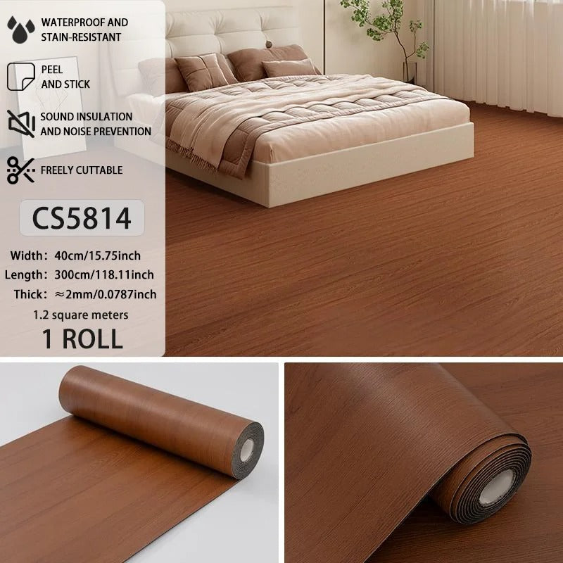 Vinylia Easy-Fit Removable Floor Decals (Wood Grain)