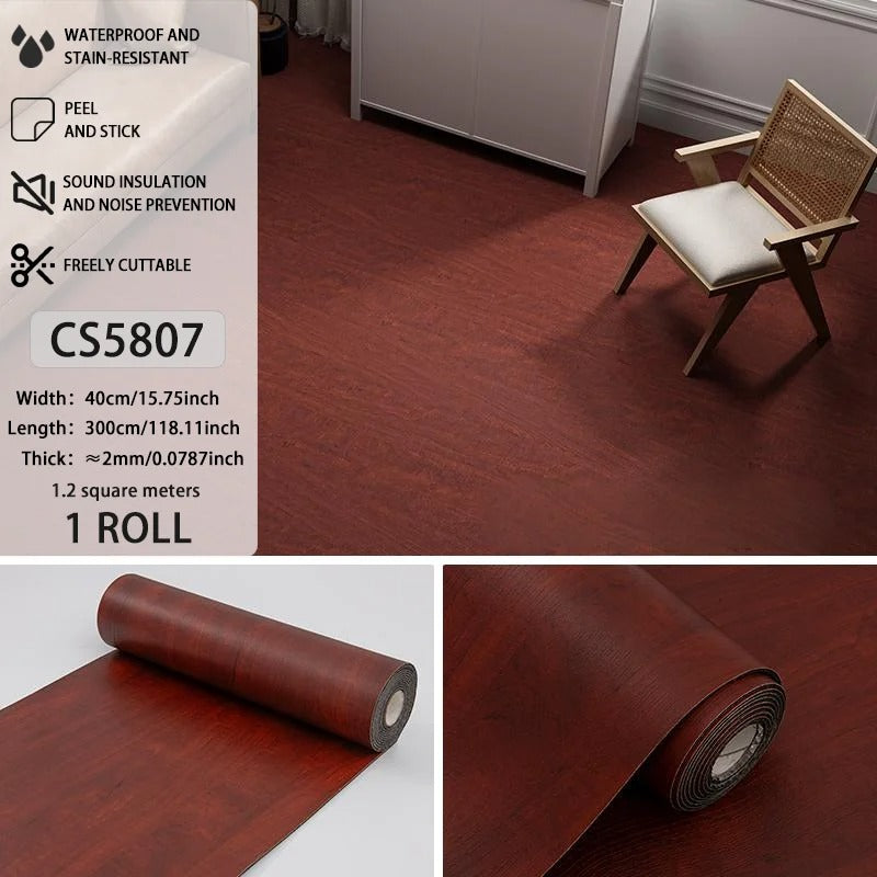 Vinylia Easy-Fit Removable Floor Decals (Wood Grain)