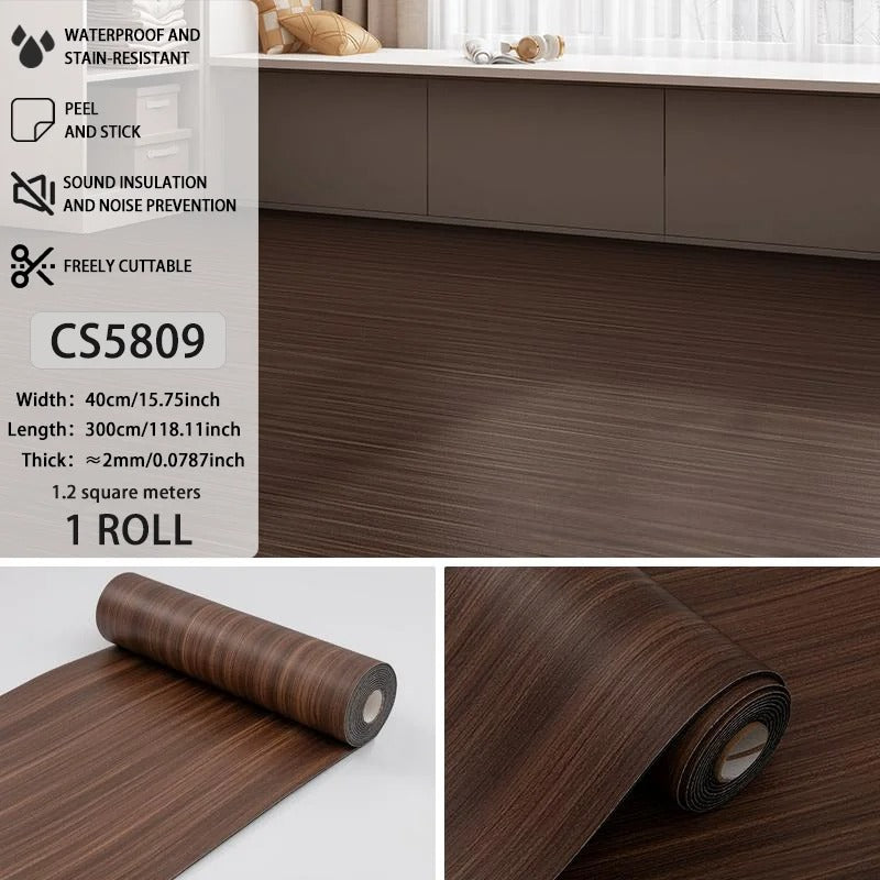 Vinylia Easy-Fit Removable Floor Decals (Wood Grain)
