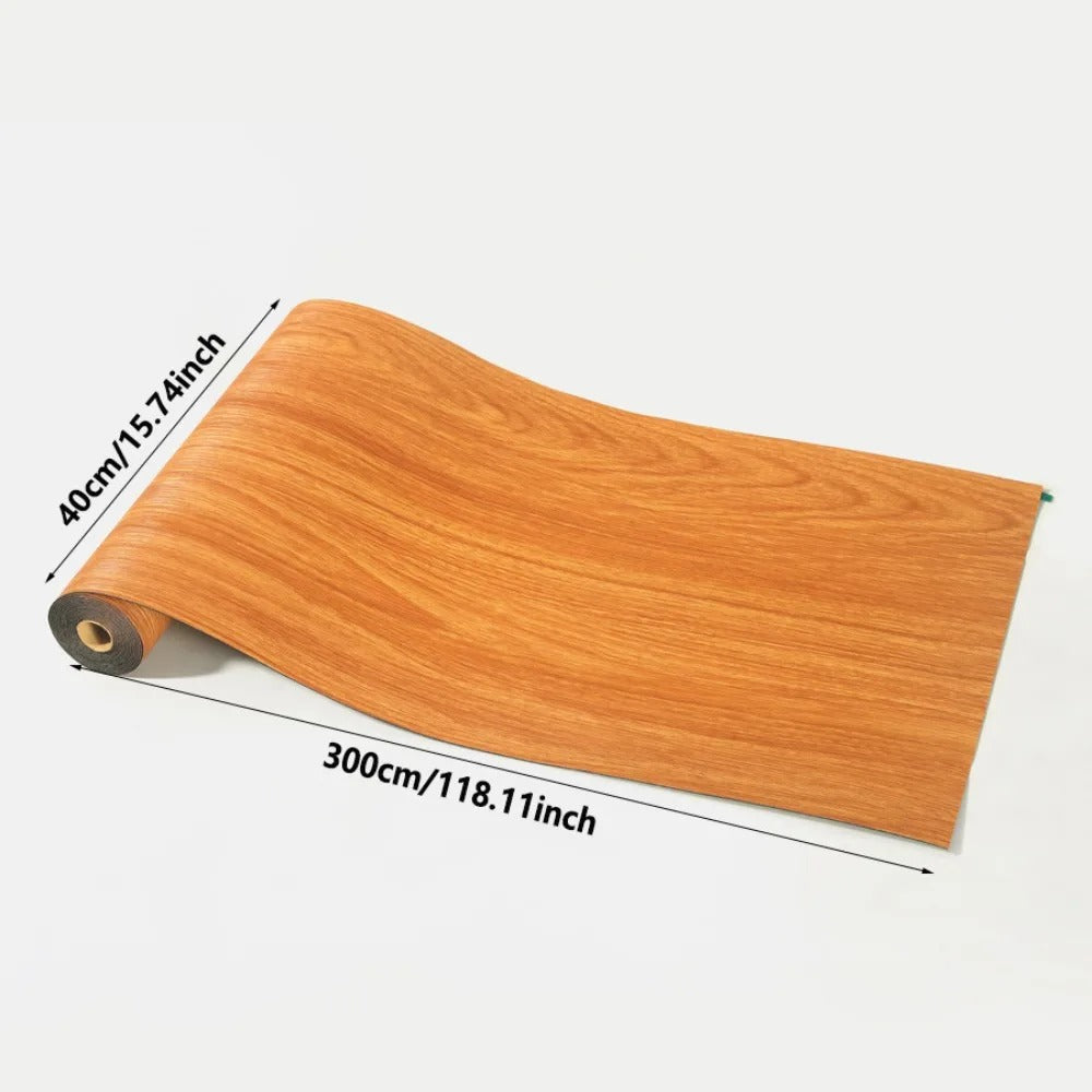 Vinylia Slimline Wood-Effect Vinyl Roll (40cm Width)