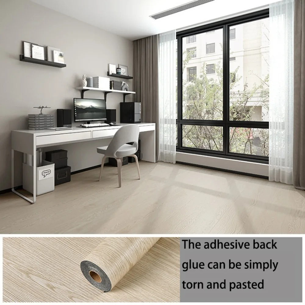 Vinylia Slimline Wood-Effect Vinyl Roll (40cm Width)