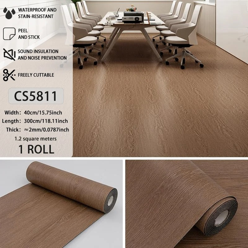 Vinylia Easy-Fit Removable Floor Decals (Wood Grain)
