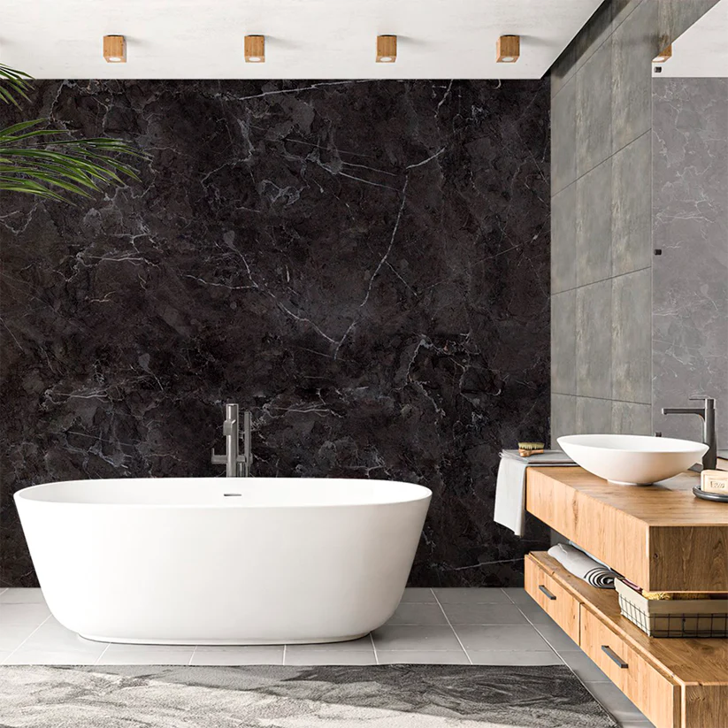 Vinylia® Marble-Effect Vinyl Tiles (2.7 m x 1 m)