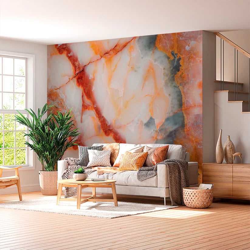 Vinylia® Marble-Effect Vinyl Tiles (2.7 m x 1 m)