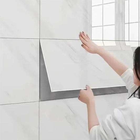 Vinylia Marble-Look Self-Adhesive Floor Tiles (30x60cm)